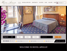 Tablet Screenshot of hotelapollorome.com